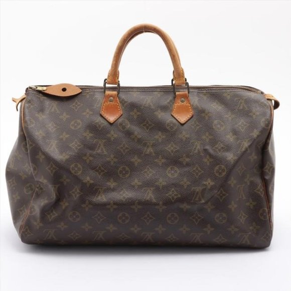 Louis Vuitton Speedy 40 Vintage Brown Monogram Canvas Tote - Picture 7 of 12